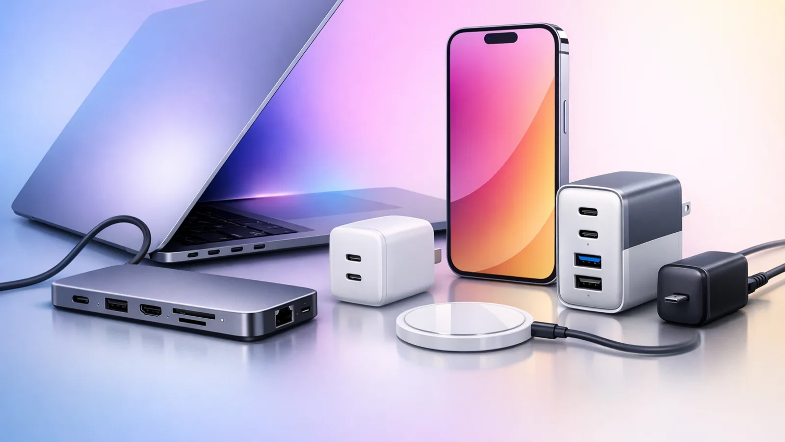 Visuel de couverture pour Hubs USB‑C et chargeurs Anker en promo : les meilleurs packs pour booster ton Mac et ton iPhone