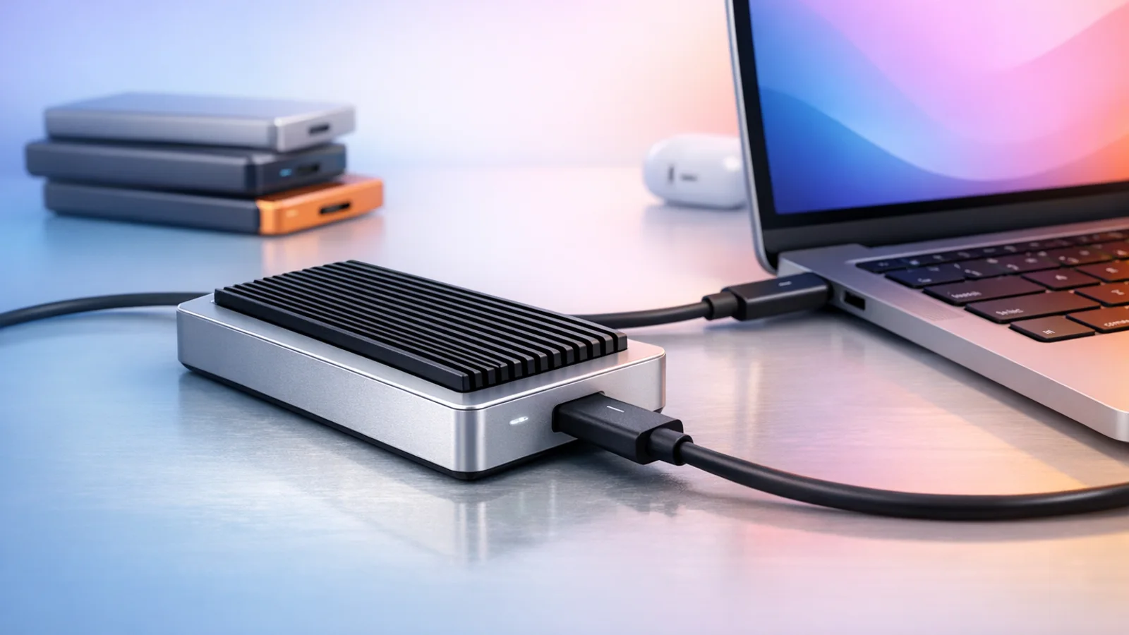 Visuel de couverture pour Meilleurs SSD externes Thunderbolt 4 To pour Mac : les modèles à choper tant qu’ils sont dispo